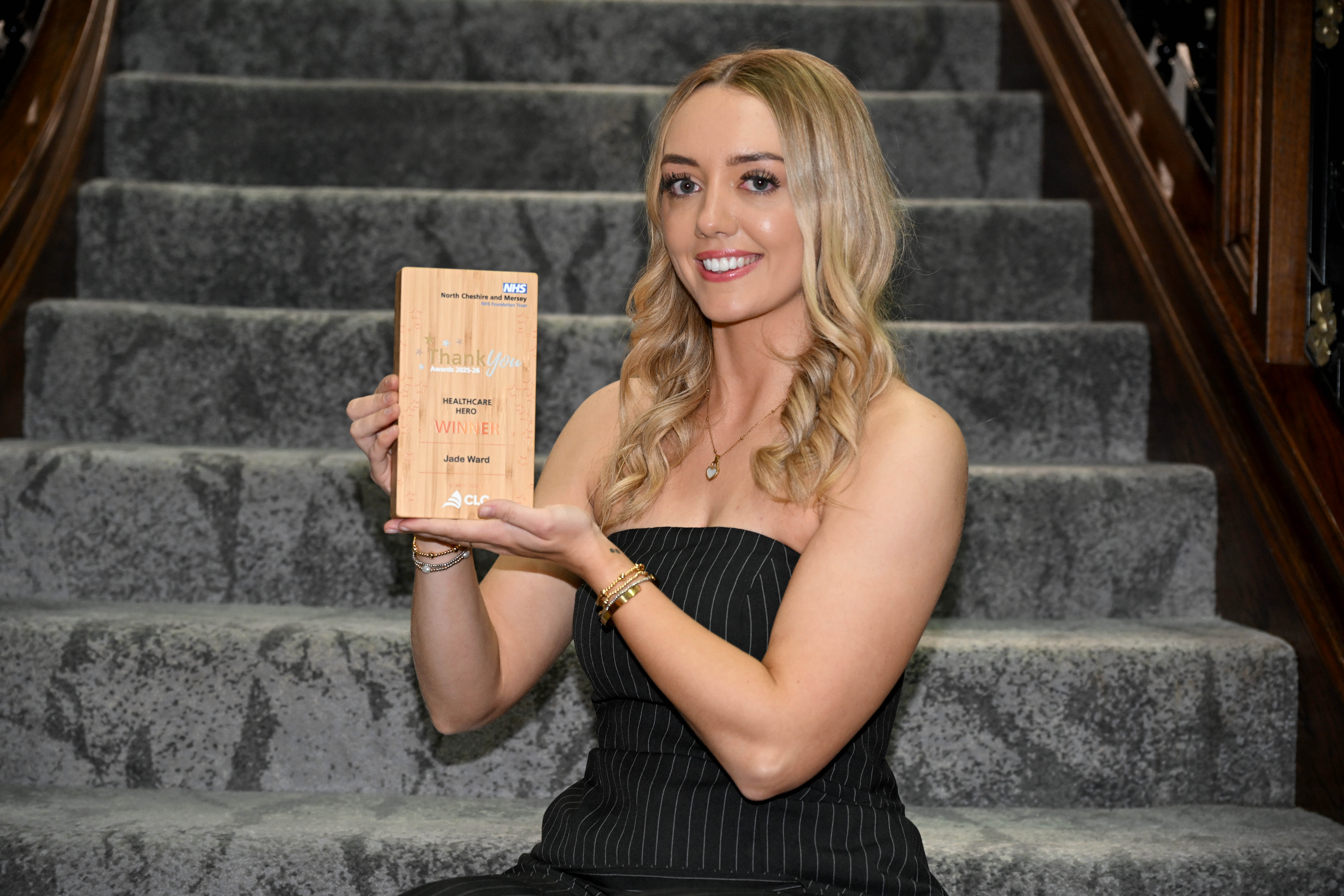 Community district nurse, Jade Ward, was presented with the Healthcare Hero award for her act of bravery 